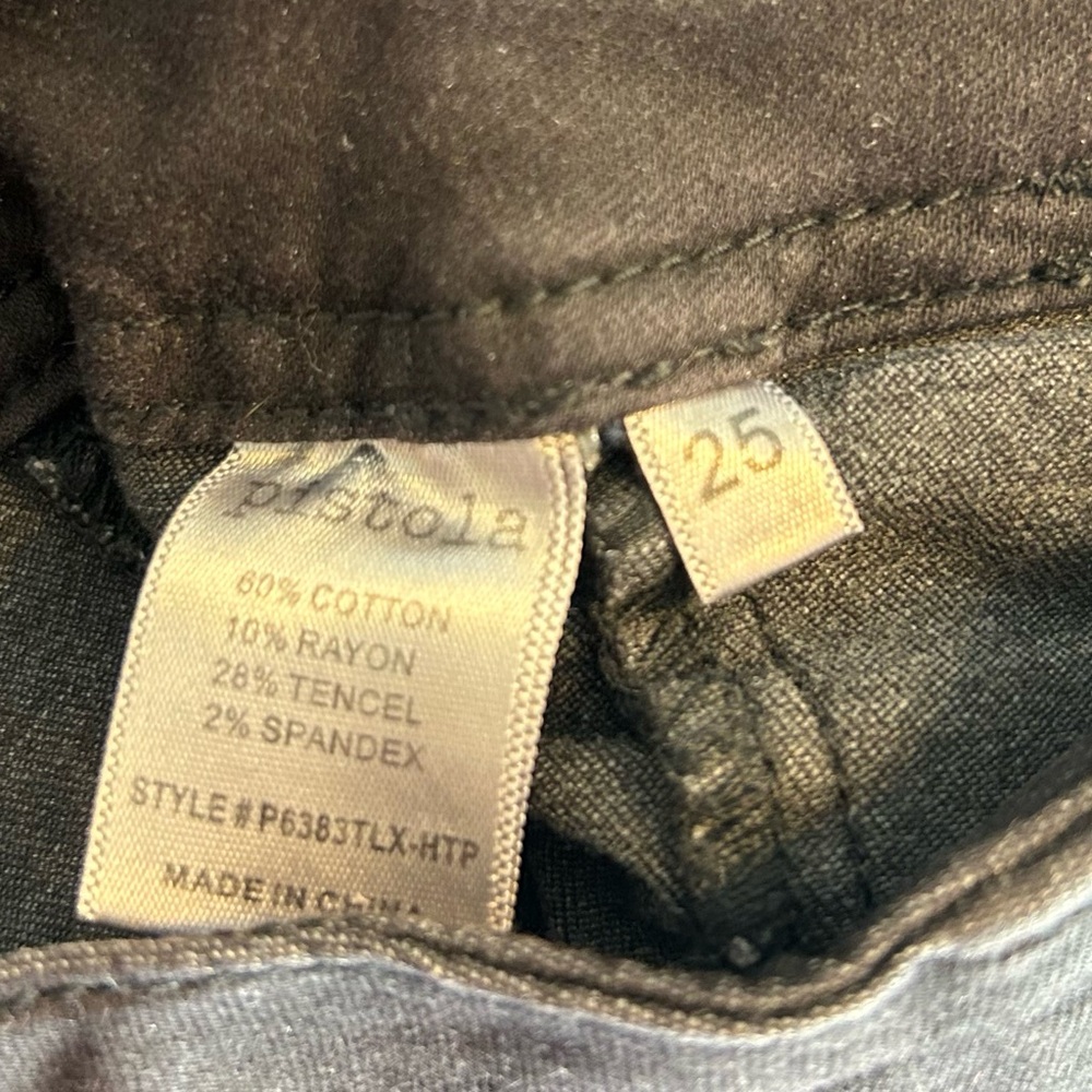 Pistola Women’s Lynn Washed Black Lace-Up High Rise Skinny Jeans, Size 25. - Picture 11 of 12